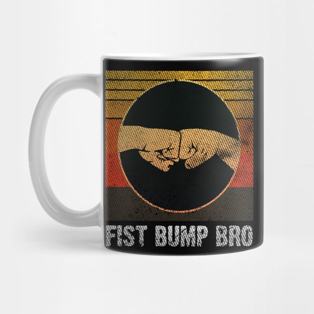 Fist Bump Bro Vintage Grungy Version by Emma